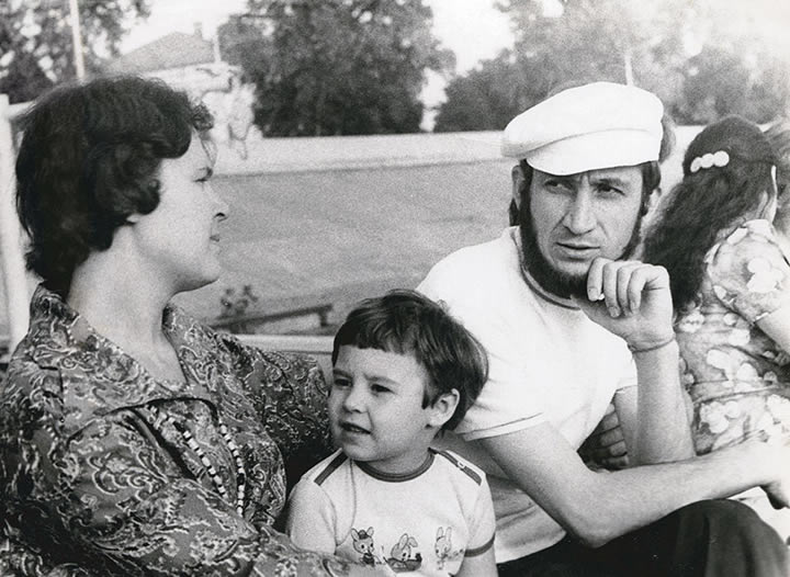 Galina, Anastasia and Alexander. 1977