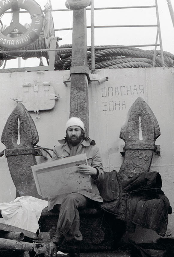 Aleksandеr Sheltunov. Korchaginets campaign motor vessel