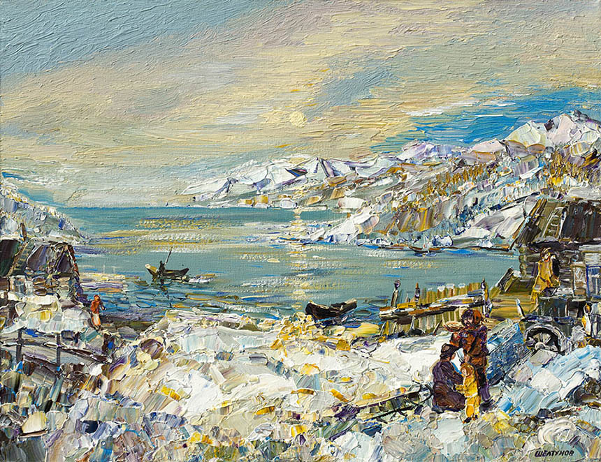 Alexander Sheltunov. At the Baikal. 2008. Oil on canvas. 50 × 65