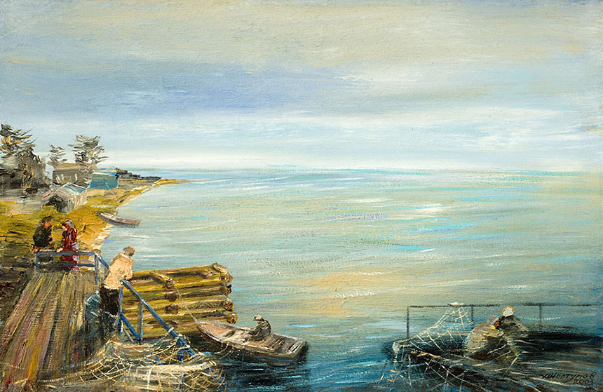 Alexander Sheltunov. Listvyanka. 2003. Oil on canvas. 65 × 100