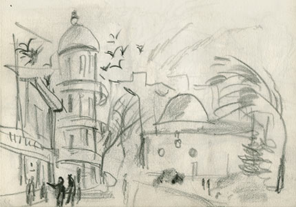Old Plovdiv. Sketch