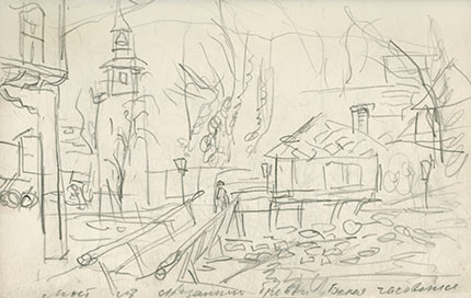 Alexander Sheltunov. White Chapel. Sketch