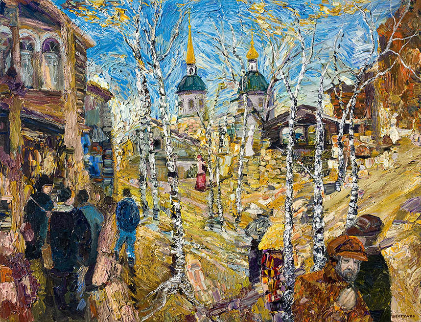 Alexander Sheltunov. Fall Wind. 2006. Oil on canvas. 89 × 116