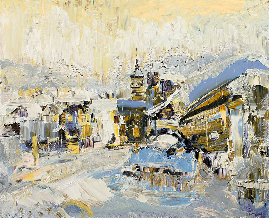亚历山大•舍尔图诺夫 贝加尔湖严寒 2006 油画底布 81 × 100