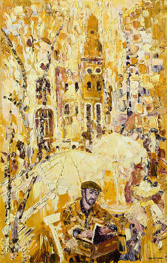 亚历山大·舍尔图诺夫 画家略图 2007 油画底布 140 × 89