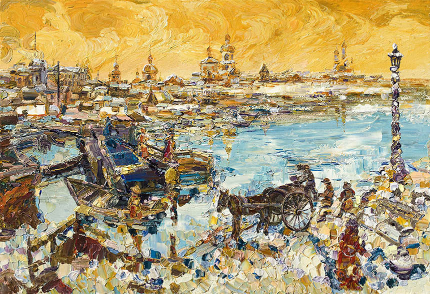 亚历山大·舍尔图诺夫 头雪 2007 油画底布 89 × 130