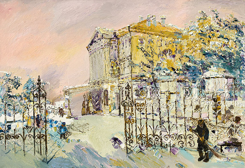 亚历山大·舍尔图诺夫 州长房子 2008 油画底布 89 × 130