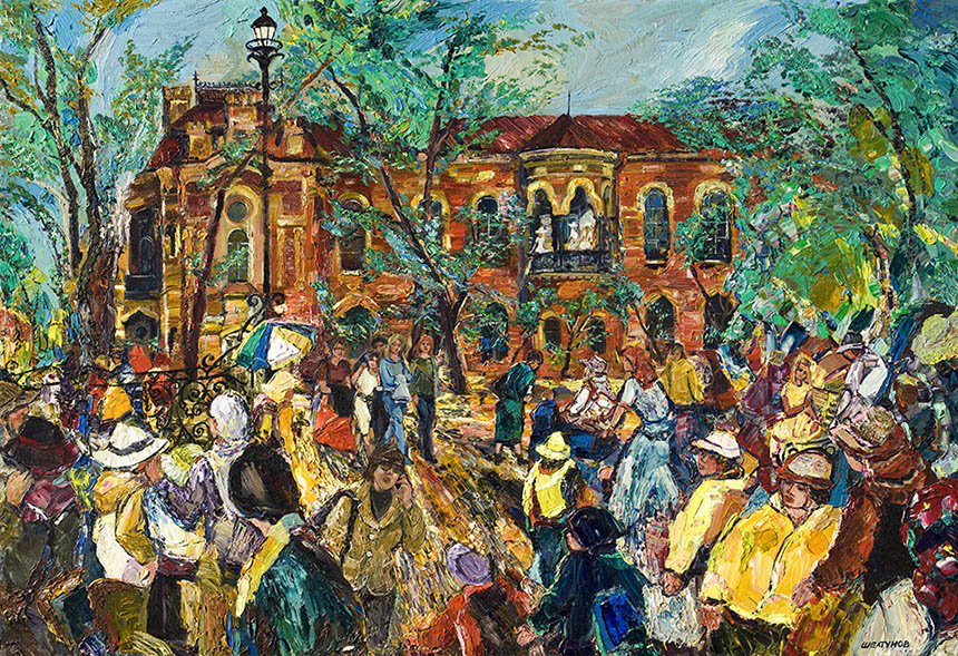 亚历山大·舍尔图诺夫 伊尔库茨克生活 2007 油画底布 89 × 130