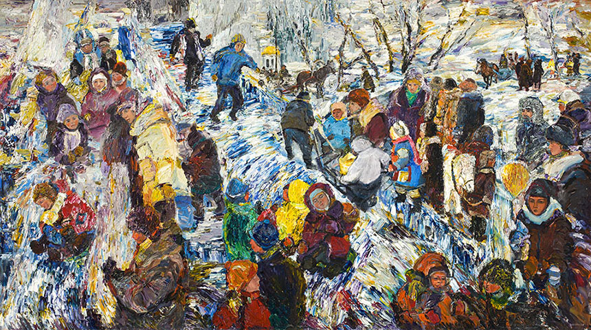 亚历山大·舍尔图诺夫 俄罗斯冰山 2006 油画底布 162 × 290