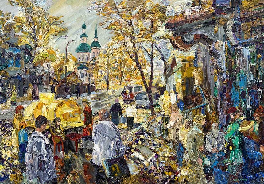 亚历山大·舍尔图诺夫 夏天末 2005 油画底布 81 × 116