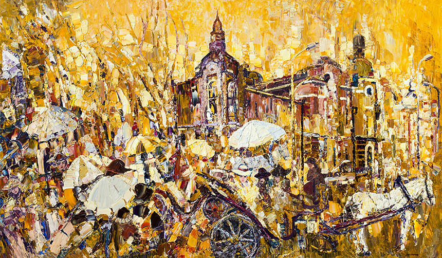 亚历山大·舍尔图诺夫 游历 2007 油画底布 140 × 240