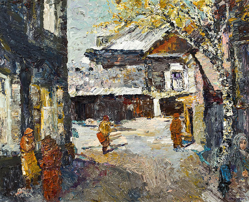 亚历山大·舍尔图诺夫 白色桦树 2007 油画底布 81 × 100