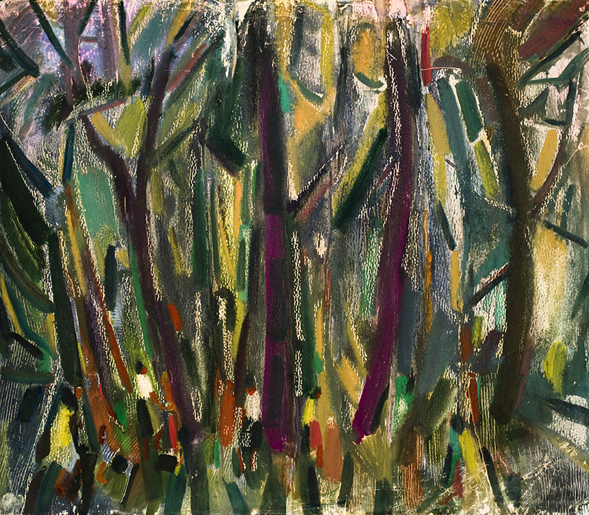 亚历山大·舍尔图诺夫 在公园 1988 水彩纸 63 × 72