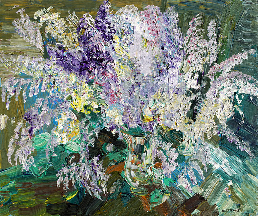 亚历山大·舍尔图诺夫 丁香花 2006 油画底布 51 × 61