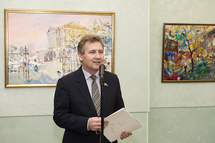 Culture Panel Chairman of the State Duma Grigory Petrovitch Ivliev. Alexander Sheltunov’s works exhibition “Irkutsk Melody”