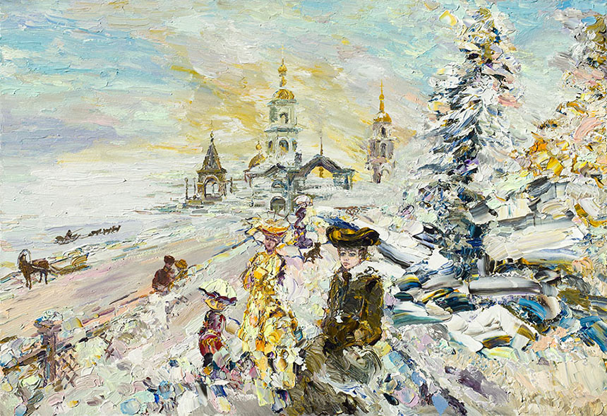 Александр Шелтунов. Уходящая осень. 2007. Холст, масло. 89 × 130