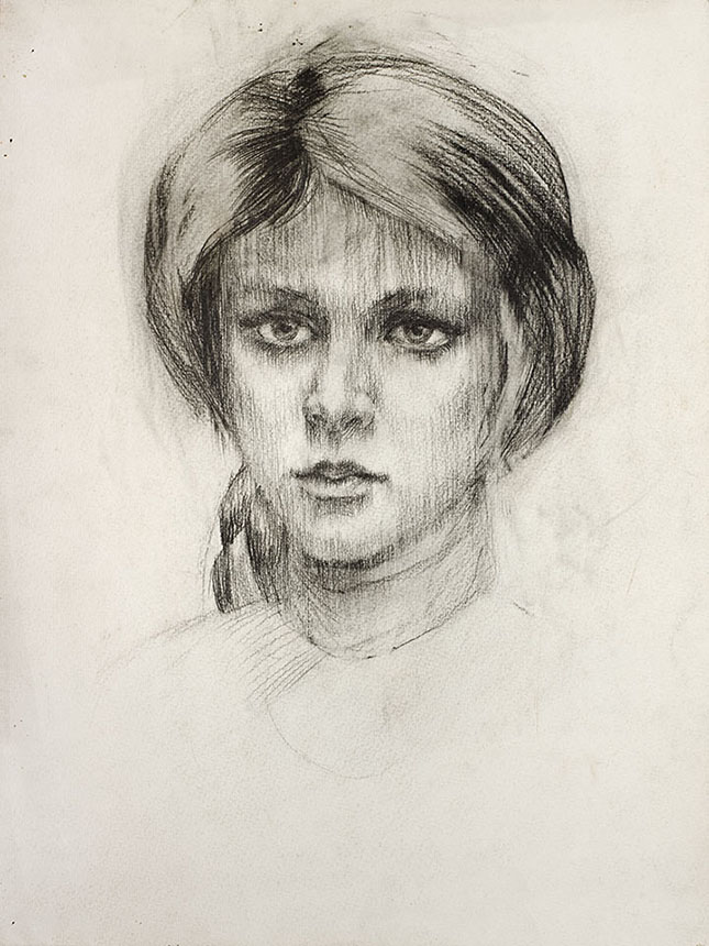 Александр Шелтунов. Юность. 1978. Бумага, карандаш. 48 × 36